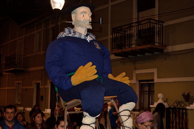 Desfile del Olentzero en Sestao, Vizcaya