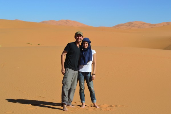 Aprovechamos el desierto para sacarnos unas cuántas fotos...